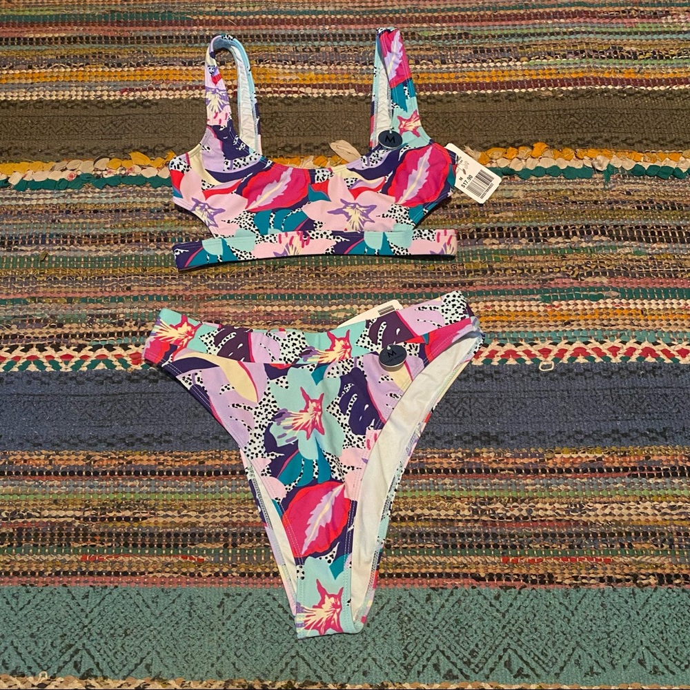 F21 Cut Out High Waist Bikini
